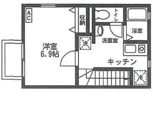 ラ・フルールＫの物件間取画像